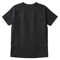 back of Deathblooms Black t-shirt on a white background